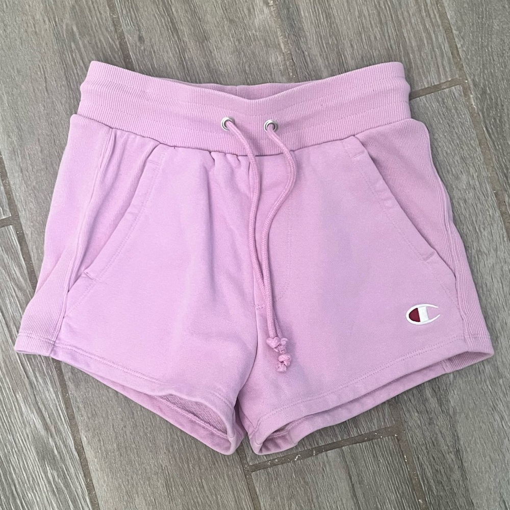 Champion Pink Drawstring Lounge Shorts